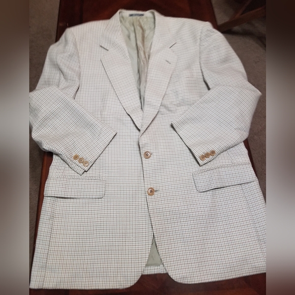 Enrico Coveri Italian Men's Classic Checkered Blazer - Picture 10 of 15